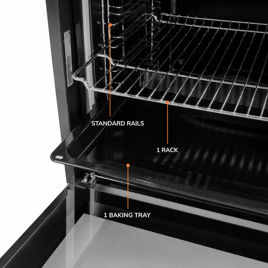 Millen 60cm Built-in Electric Oven MEO 6001 BB 7 Cooking Modes 2352W, 3 Year Warranty