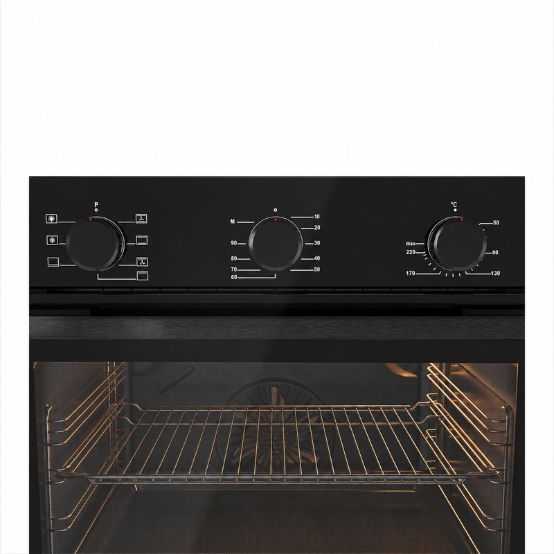 Load image into Gallery viewer, Millen 60cm Built-in Electric Oven MEO 6001 BB 7 Cooking Modes 2352W, 3 Year Warranty
