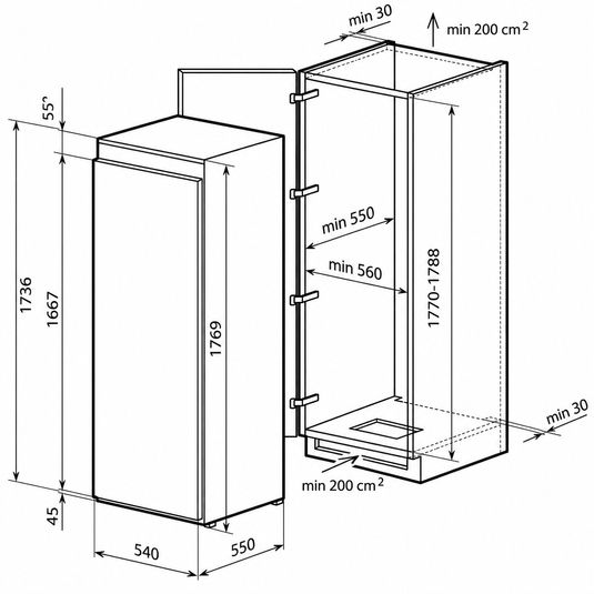 MILLEN MBIM 177.4ID Built-in Full Freezer – High-Performance, Energy-Efficient, Frost-Free Freezing