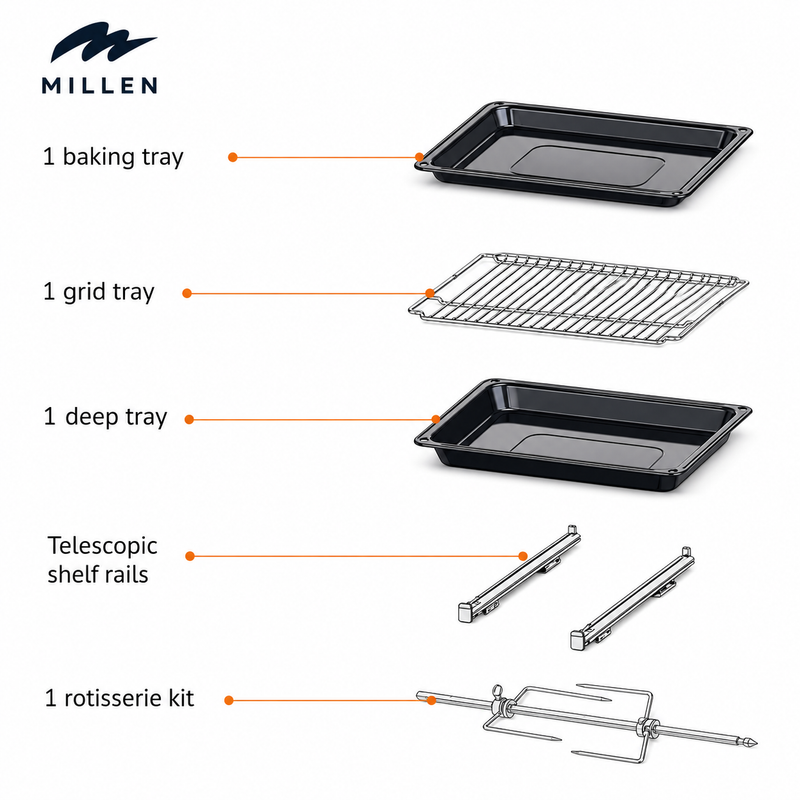 Load image into Gallery viewer, Millen Built-in Electric Oven MEO 910 BB
