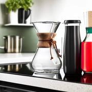 Chemex Classic Series 3-cup pour-over coffeemaker with iconic polished wood collar and leather tie. image 5