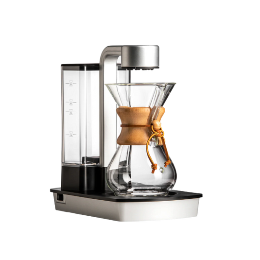 Chemex Ottomatic 2.0 Coffee Maker with Glass Carafe - Automatic Pour-Over Brewer for Hot & Iced Coffee ,Fits 3, 6, & 8 Cup Chemex Classic or Glass Handle Series