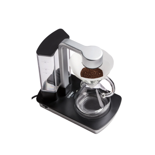 Chemex Ottomatic 2.0 Coffee Maker with Glass Carafe - Automatic Pour-Over Brewer for Hot & Iced Coffee ,Fits 3, 6, & 8 Cup Chemex Classic or Glass Handle Series