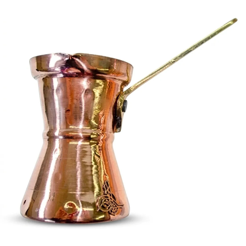 Copper Traditional Turkish Coffee Pot Medium - Johny Cezve