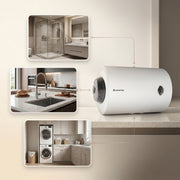Ariston Electric Water Heater Horizontal BLU R, 80 L - White