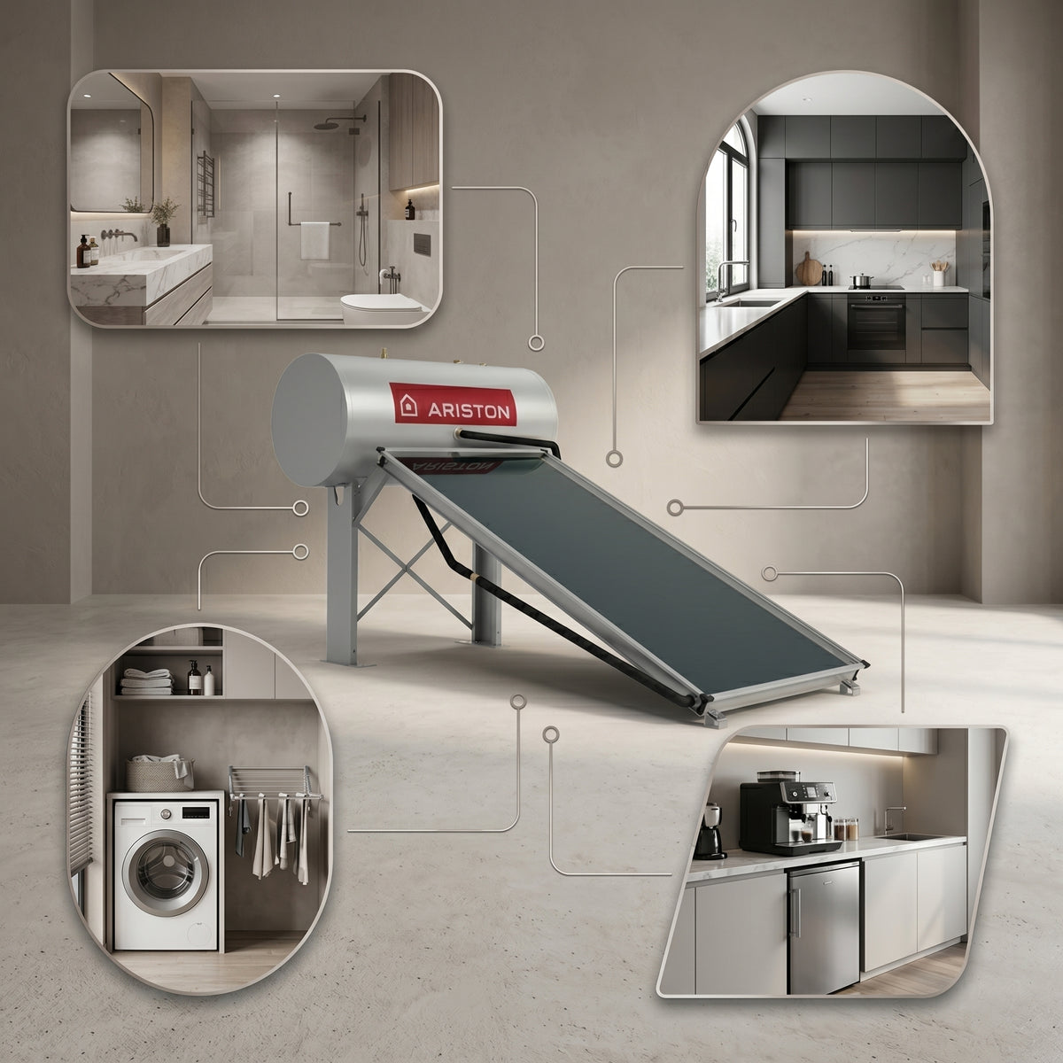 Ariston Solar Water Heater KAIROS THERMO CF-2 200 L