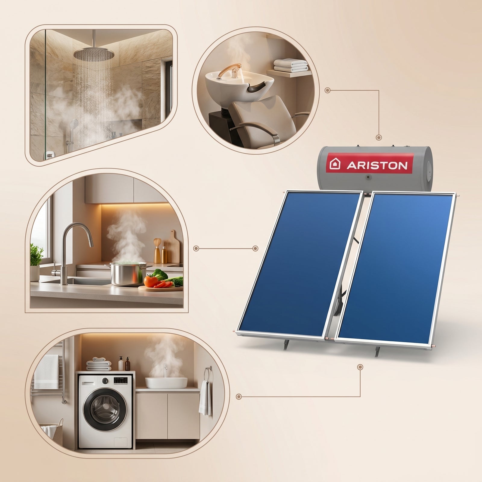 Ariston Solar Water Heater Kairos Thermo GR-2 300 L