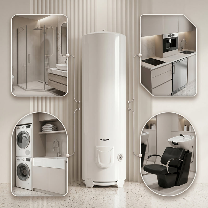 Load image into Gallery viewer, Ariston ARI 200 Vertical STAB Water Heater 300W -  200L

