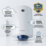 Ariston BLU R 150 Vertical Water Heater