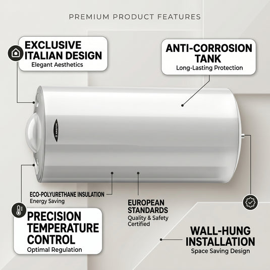Ariston Electric Water Heater Horizontal ARI 150 HORD 570 THER MO 2000 W, 150 L - White