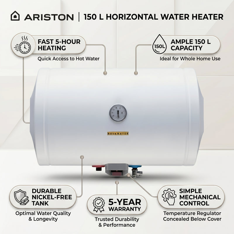 Load image into Gallery viewer, Ariston BLU R 150 Horizontal water heater
