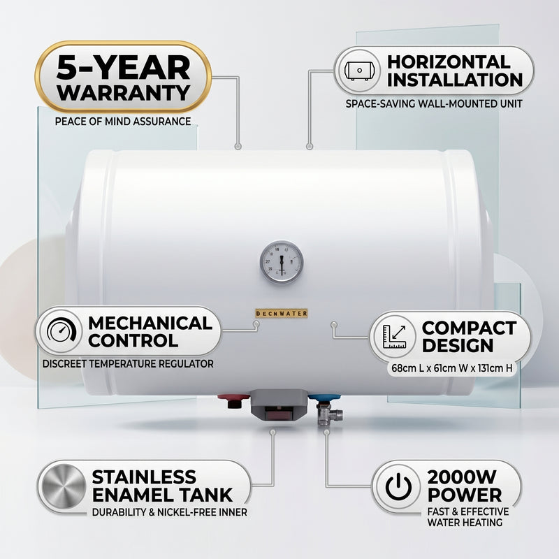 Load image into Gallery viewer, Ariston BLU R 200 Horizontal Water Heater
