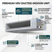Daikin Ducted Splits for VRV Systems 3.0 Ton 10.6 kW 4.0 HP 36,000 Btu/h FXMQ100PBV1