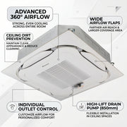 Daikin Cassette Splits for VRV Systems 2.0 Ton | 7.0 kW | 2.6 HP | 24,000 Btu/h FXFSQ63ARV1 White
