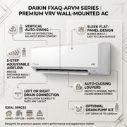 Daikin Wall Splits for VRV Systems 2.0 Ton 7.0 kW 2.6 HP 24,000 Btu/h FXAQ63ARVM