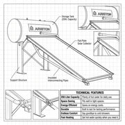 Ariston Solar Water Heater KAIROS THERMO CF-2 200 L