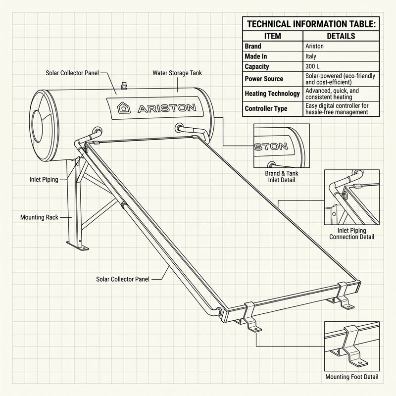 Load image into Gallery viewer, Ariston Solar Water Heater 300 L CF
