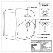 Ariston ANDRIS R 10 L Undersink Unvented Electric Storage Water Heater