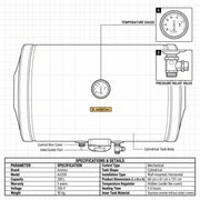 Ariston BLU R 200 Horizontal Water Heater