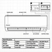 Daikin FTKM28PVMK / RKM28PVMK - High-Efficiency Air Conditioning Solution