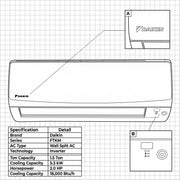 Daikin Air Conditioner 1.5 Ton FTKM18PVMK / RKM18PVMK - Powerful, Quiet, and Eco-Friendly