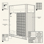 Daikin VRV Outdoor Unit 13.0 Ton 45.0 kW 16.0 HP 153,500 Btu/h RXYTQ16U5YF