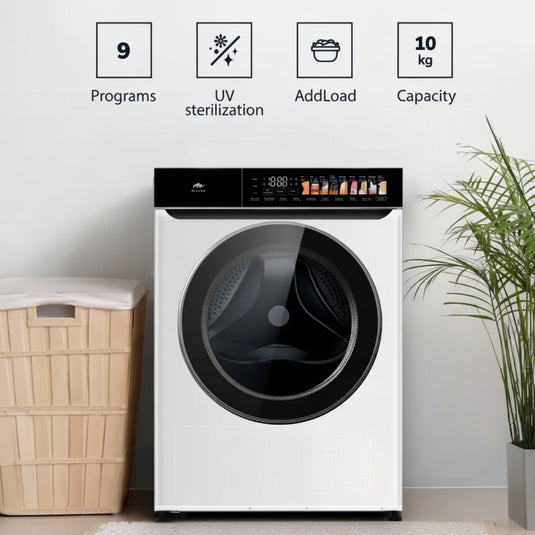 Millen Front Load Heat Pump Dryer, 10kg Capacity - Smart, Efficient and Gentle Drying, MDM10WD, 3 Year Warranty