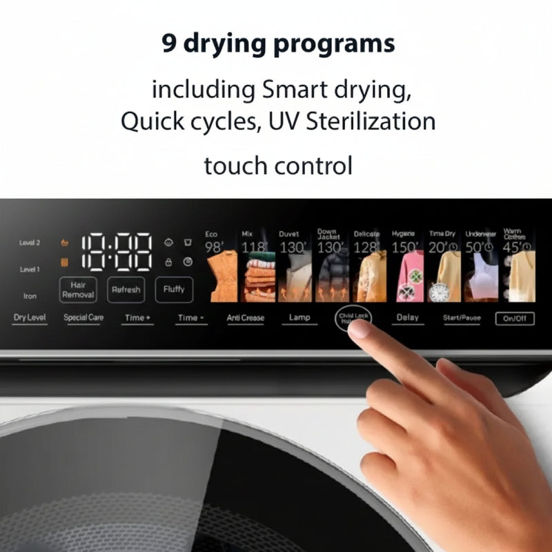 Load image into Gallery viewer, Millen Front Load Heat Pump Dryer, 10kg Capacity - Smart, Efficient and Gentle Drying, MDM10WD, 3 Year Warranty

