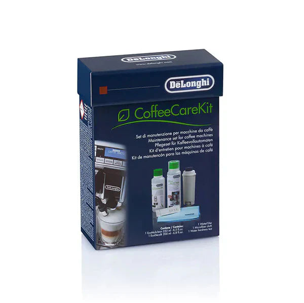 De'Longhi DLSC306 Coffee Care Kit with Water Filter, EcoDecalk, Multiclean