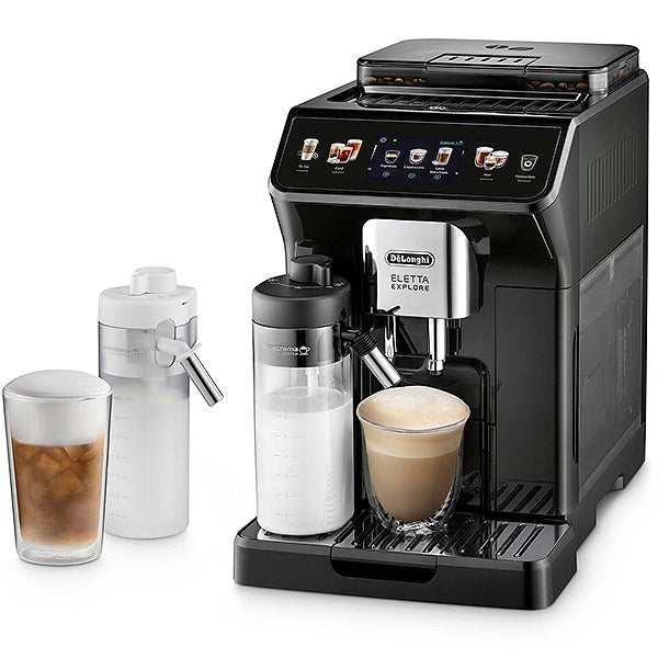 De Longhi ECAM450.55.G Eletta Explore Grey Automatic Coffee Machine - Black