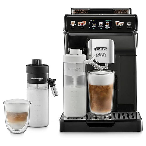 De Longhi ECAM450.55.G Eletta Explore Grey Automatic Coffee Machine - Black