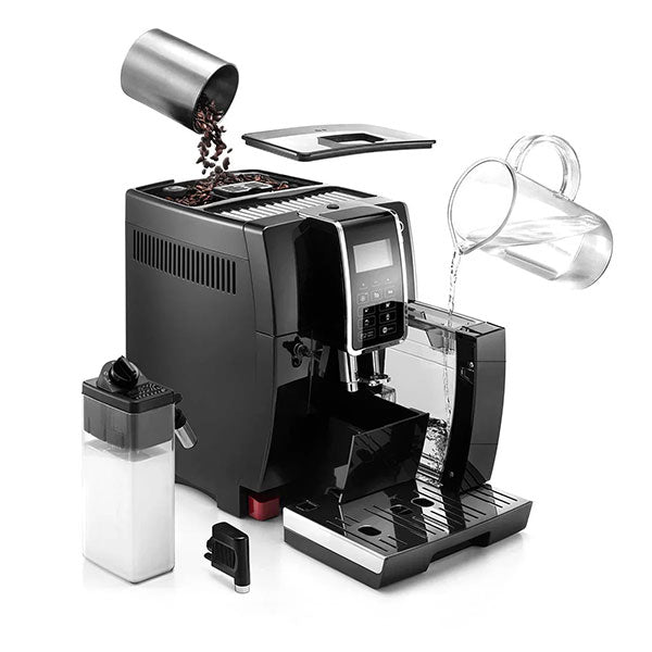 De'Longhi Fully Automatic Bean to Cup Coffee Machine with Built-in Grinder Ecam350.55.B