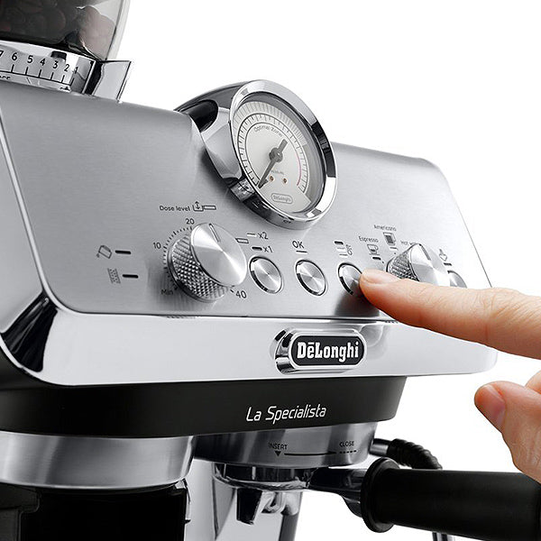 De’Longhi La Specialista Arte Espresso Machine EC 9155.MB with Professional Milk Nozzle with Barista Kit Stainless Steel – 1L Black