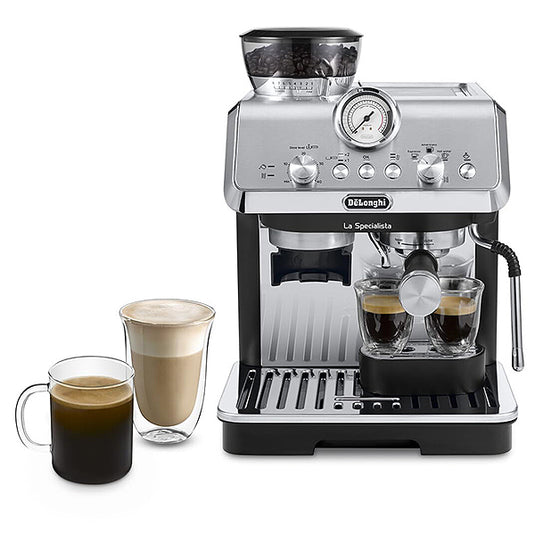 De’Longhi La Specialista Arte Espresso Machine EC 9155.MB with Professional Milk Nozzle with Barista Kit Stainless Steel – 1L Black