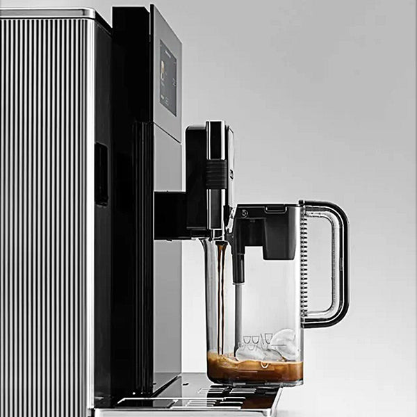 De’Longhi Maestosa Fully Automatic Bean To Cup Coffee Machine, EPAM960.75.GLM, Silver & Black