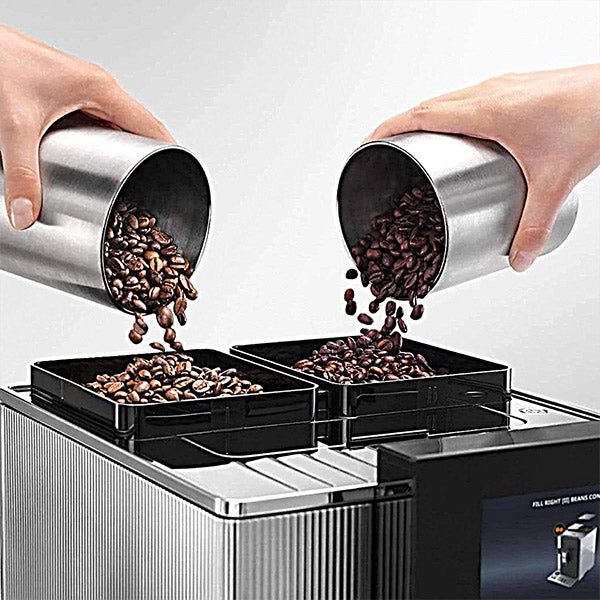 De’Longhi Maestosa Fully Automatic Bean To Cup Coffee Machine, EPAM960.75.GLM, Silver & Black