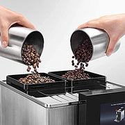 De’Longhi Maestosa Fully Automatic Bean To Cup Coffee Machine, EPAM960.75.GLM, Silver & Black