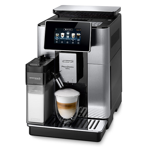 De’Longhi Prima Donna Soul Fully Automatic Bean To Cup Coffee Machine ECAM610.75.MB, Metalic & Black