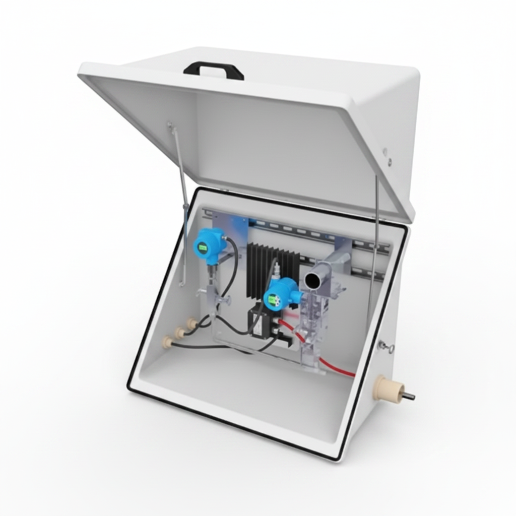 Diagonally Opening Fiberglass Enclosures RizurBox-С