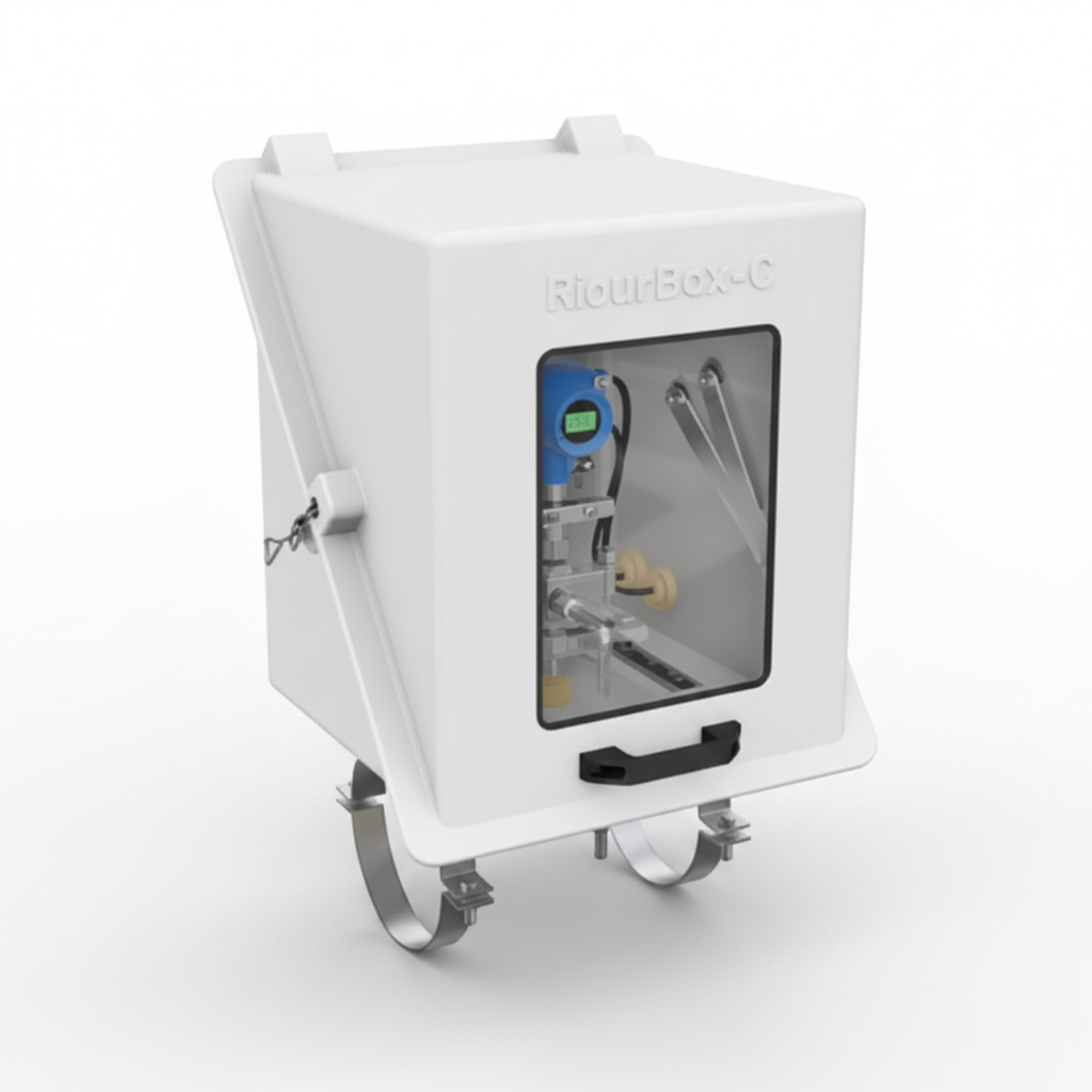 Diagonally Opening Fiberglass Enclosures RizurBox-С