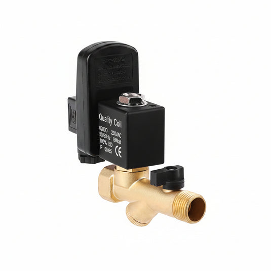 QWORK Automatic Timed Drain Valve - 1/4" NPT Electronic Condensate Drain For Compressed Air Systems