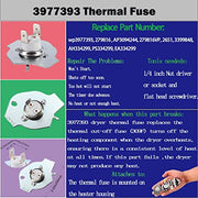 Dryer Thermostat 3977393 & 3392519 Thermal Fuse 3977767 high-limit thermostat Compatible whirlpool