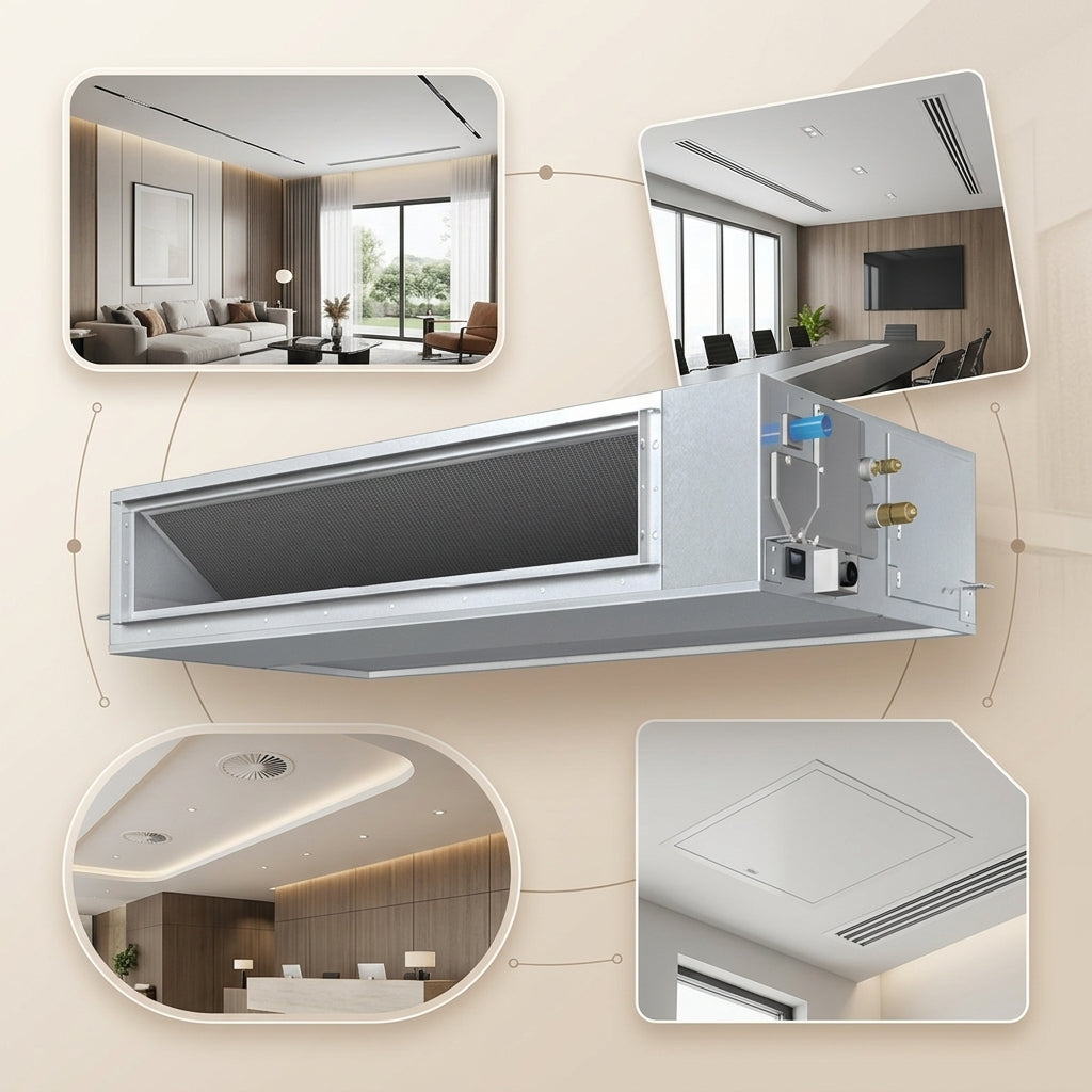 Daikin Ducted Splits for VRV Systems 1.2 Ton 4.5 kW 1.6 HP 15,000 Btu/h FXMQ40PBV1
