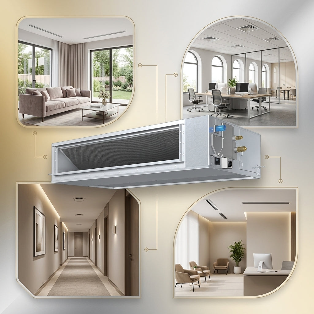 Daikin Ducted Splits for VRV Systems 2.5 Ton 8.8 kW 3.3 HP 30,000 Btu/h FXMQ80PBV1