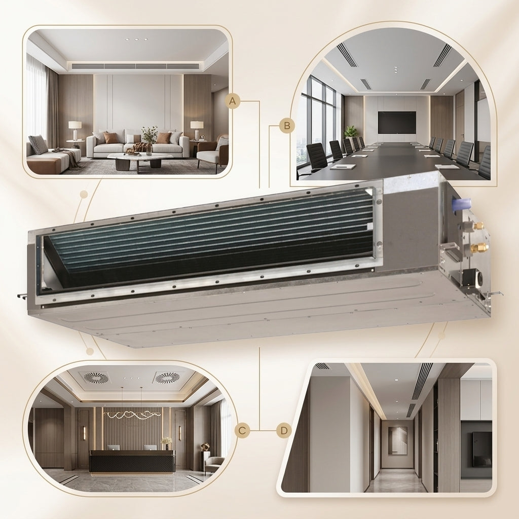 Daikin Ducted Splits for VRV Systems 2.5 Ton 8.8 kW 3.3 HP 30,000 Btu/h FXSQ80A