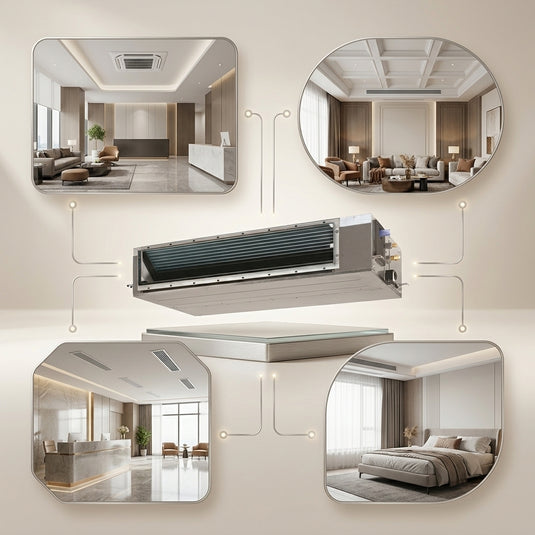 Daikin Ducted Splits for VRV Systems 0.8 Ton 2.8 kW 1.0 HP 9,500 Btu/h FXSQ25A
