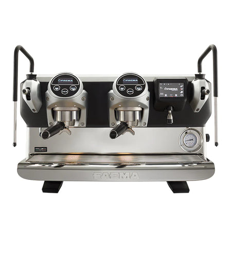 FAEMA E71 E 2 Group Espresso Machine - White & Gold