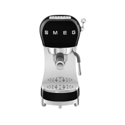 Smeg Espresso Coffee Machine with Steam Wand, ECF02BLUK