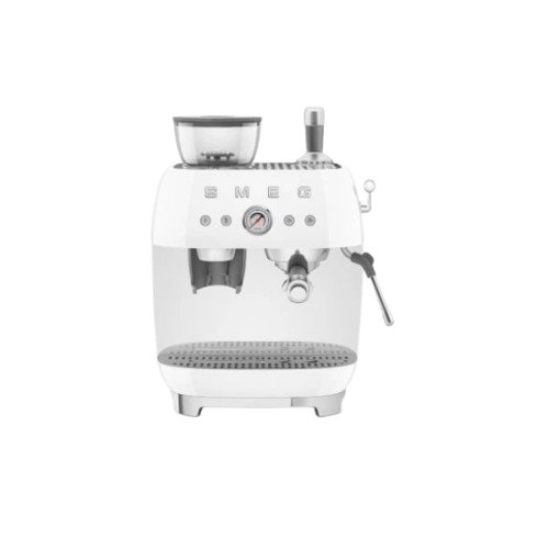 Smeg Coffee Machine with Grinder, EGF03WHUK