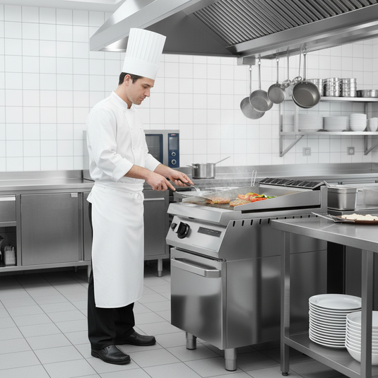 Electric Griddle AISI 304 stainless steel top 20/10 thick